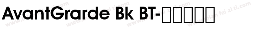 AvantGrarde Bk BT字体转换